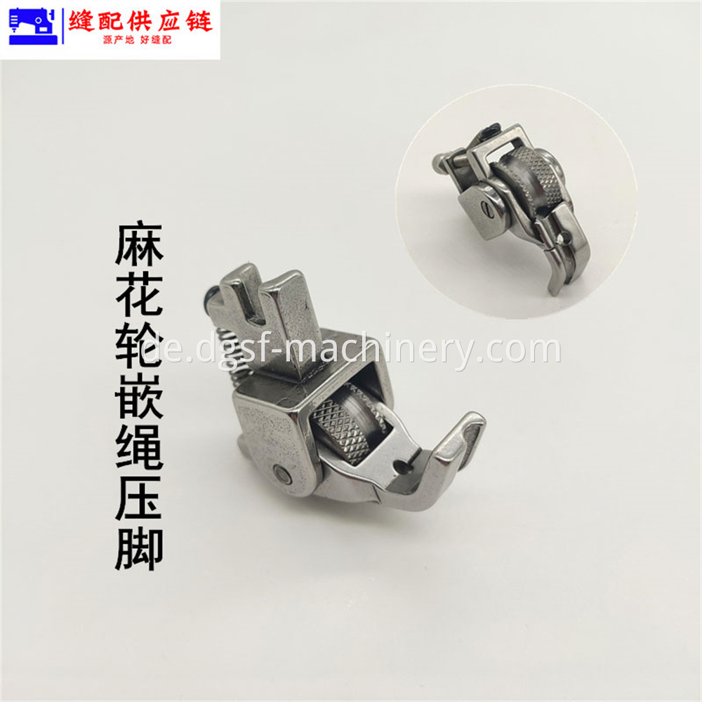 Grooved Rope Inlaying Roller Presser Foot 7 Jpg